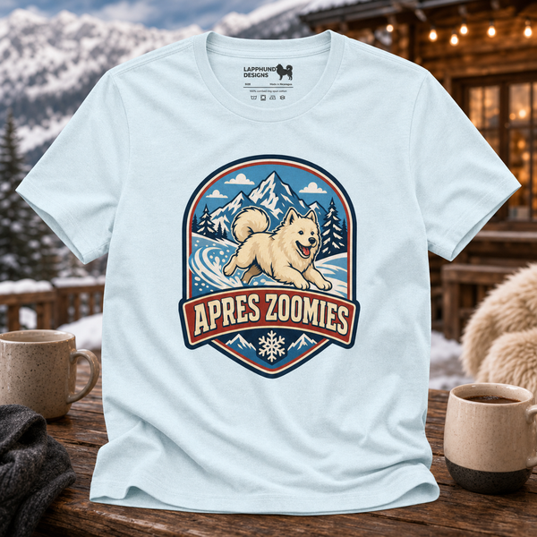 Finnish Lapphund Apres Zoomies T-Shirt Finnish Lapphund t-shirt
