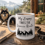 Finnish Lapphund Mug Lappy Scenic Route Dog Owner Gift Finnish Lapphund mug in use