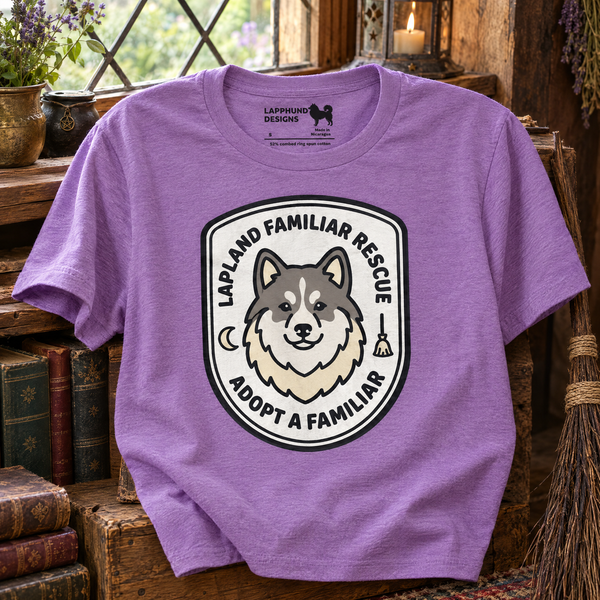 Finnish Lapphund Adopt a Familiar Halloween T-Shirt Finnish Lapphund t-shirt