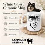 Care and product info for the Finnish Lapphund Mug Paws Enjoy Little Things Nordic Gift Finnish Lapphund mug