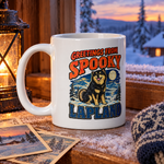 Finnish Lapphund Greetings from Spooky Lapland Halloween Mug Finnish Lapphund ceramic mug