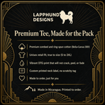 Bella+Canvas 3001 size and fit guide for the Finnish Lapphund Golden Deco Elegance Heritage Graphic T-Shirt Finnish Lapphund t-shirt