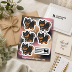 Finnish Lapphund Daily Puppy Moods Sticker Sheet – Calm Smiles, Cozy Tiredness & Gentle Expressions Finnish Lapphund sticker sheet as a gift