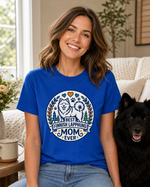 Finnish Lapphund Best Mom Ever Tee Finnish Lapphund t-shirt worn, lifestyle photo