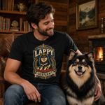 Finnish Lapphund Professional Lappy Servant T-Shirt Finnish Lapphund t-shirt worn, lifestyle photo