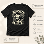 Bella+Canvas 3001 size and fit guide for the Finnish Lapphund Furiously Fluffy T-Shirt Finnish Lapphund t-shirt