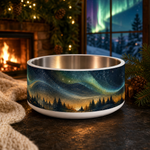 Aurora Holiday Hearth Finnish Lapphund 32oz dog bowl