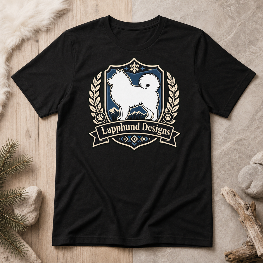 Finnish Lapphund Heraldic Crest T-Shirt Finnish Lapphund t-shirt