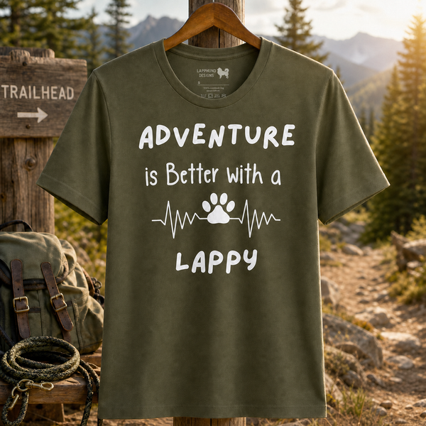 Adventure is Better with a Lappy T-Shirt – Perfect for Lapphund Owners & Outdoor Enthusiasts Finnish Lapphund t-shirt