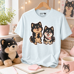 Finnish Lapphund Kawaii Paws Chibi Besties Graphic T-Shirt Finnish Lapphund t-shirt