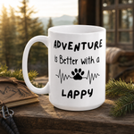 Finnish Lapphund Mug Adventure Better Lappy Dog Lover Gift Finnish Lapphund ceramic mug