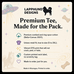 Bella+Canvas 3001 size and fit guide for the Finnish Lapphund Aliens Took The Treats T-Shirt Finnish Lapphund t-shirt