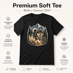Bella+Canvas 3001 size and fit guide for the Finnish Lapphund Trail Runner T-Shirt Finnish Lapphund t-shirt
