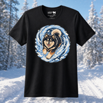 Finnish Lapphund Snow Zoomies Vortex T-Shirt Finnish Lapphund t-shirt