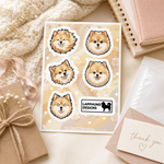 Finnish Lapphund Fluffy Faces Sticker Sheet – Classic Expressions & Breed Charm Finnish Lapphund sticker sheet as a gift