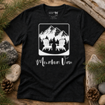 Mountain View Finnish Lapphund T-Shirt - Scenic Nature Design Finnish Lapphund t-shirt
