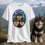 Finnish Lapphund Aurora Trio T-Shirt Finnish Lapphund t-shirt