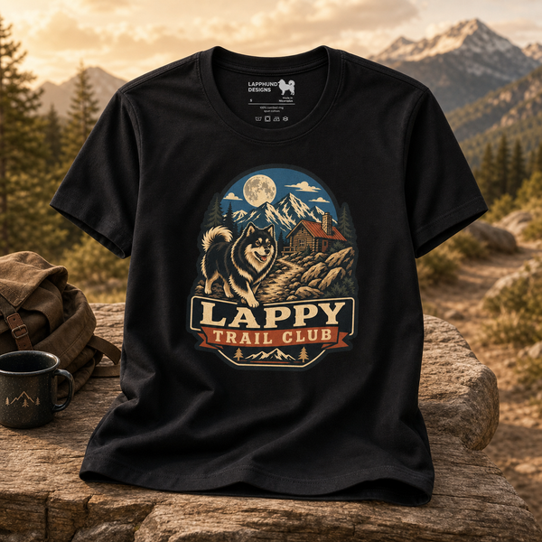 Finnish Lapphund Lappy Trail Club T-Shirt Finnish Lapphund t-shirt
