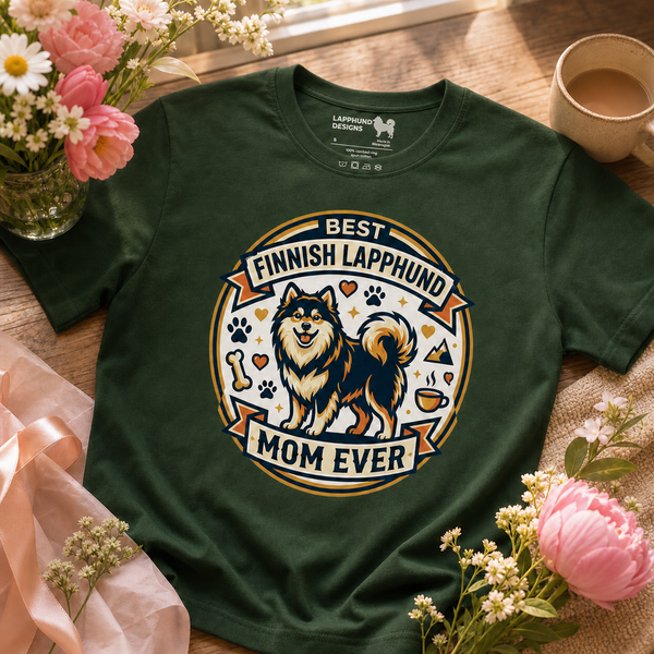 Finnish Lapphund Best Mom Ever Tee Finnish Lapphund t-shirt