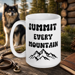 Finnish Lapphund Mug Summit Every Mountain Dog Owner Gift Finnish Lapphund ceramic mug