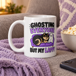 Finnish Lapphund Ghosting Everyone But My Lappy Halloween Mug Finnish Lapphund ceramic mug