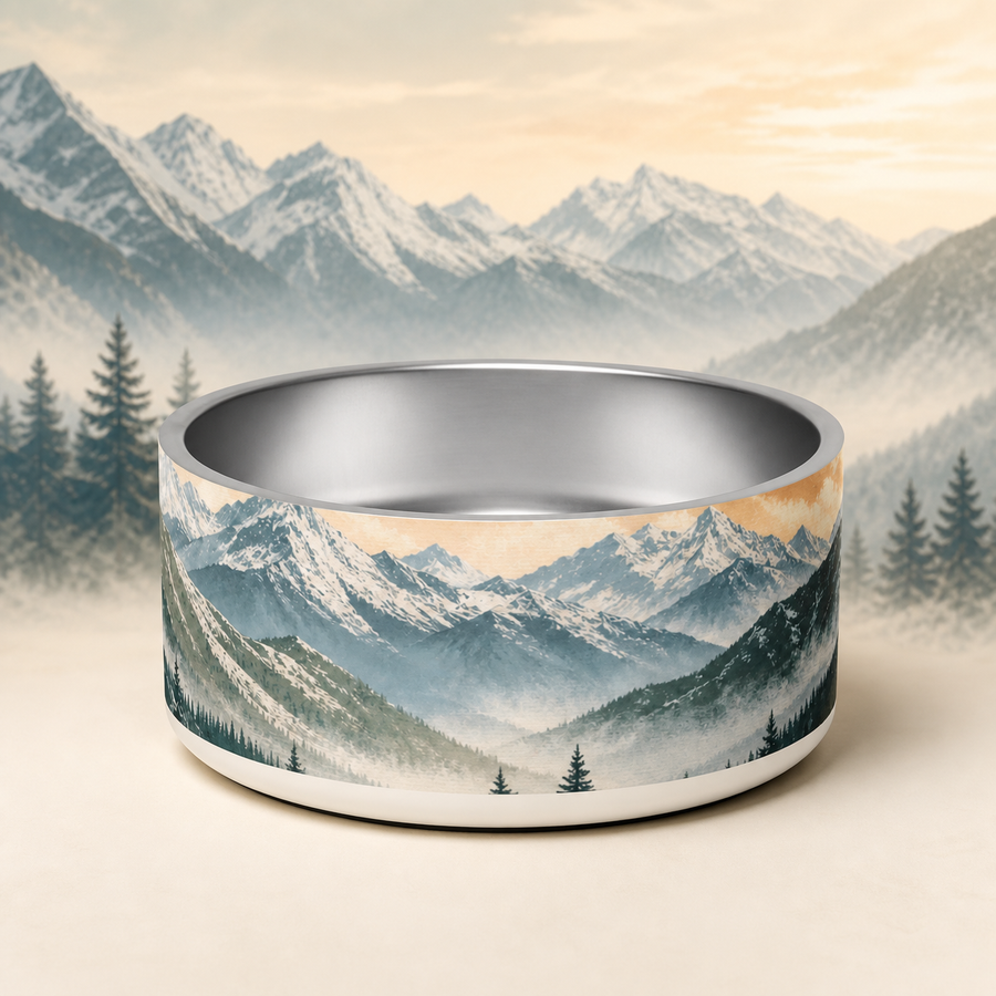 Kootenay Mountain Finnish Lapphund 32oz dog bowl
