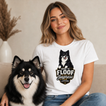 Finnish Lapphund Born To Floof T-Shirt Finnish Lapphund t-shirt worn, lifestyle photo