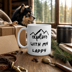 Finnish Lapphund Mug Explore With My Lappy Nordic Gift Finnish Lapphund mug as a gift