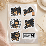 Finnish Lapphund Mischief Moments Sticker Sheet – Playful Trouble, Zoomies & Puppy Antics Finnish Lapphund sticker sheet