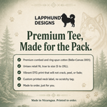 Bella+Canvas 3001 size and fit guide for the Finnish Lapphund My Lappy Disagrees T-Shirt Finnish Lapphund t-shirt