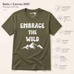 Bella+Canvas 3001 size and fit guide for the Embrace the Wild Finnish Lapphund T-Shirt - Bold Outdoor Apparel Finnish Lapphund t-shirt