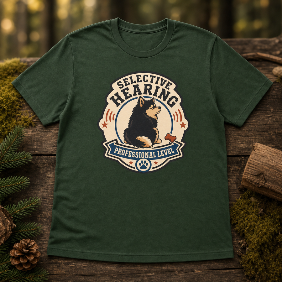 Finnish Lapphund Selective Hearing T-Shirt Finnish Lapphund t-shirt