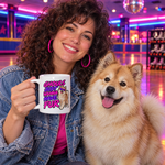 Finnish Lapphund Ghouls Just Wanna Have Fur Halloween Mug Finnish Lapphund mug in use, lifestyle photo