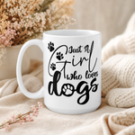 Finnish Lapphund Mug Just Girl Loves Dogs Dog Mom Gift Finnish Lapphund ceramic mug