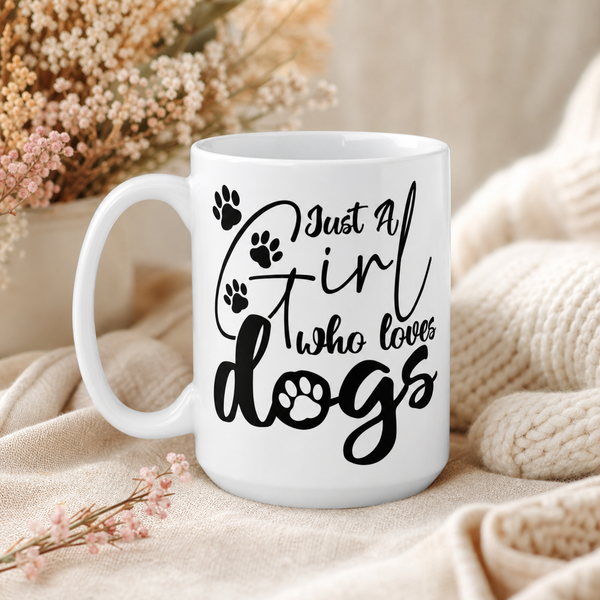 Finnish Lapphund Mug Just Girl Loves Dogs Dog Mom Gift Finnish Lapphund ceramic mug