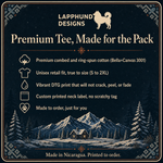 Bella+Canvas 3001 size and fit guide for the Finnish Lapphund Tundra Mode T-Shirt Finnish Lapphund t-shirt