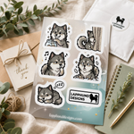 Finnish Lapphund Quiet Moments Sticker Sheet – Cozy Sounds, Gentle Play & Peaceful Indoor Life Finnish Lapphund sticker sheet as a gift