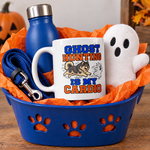 Finnish Lapphund Ghost Hunting Is My Cardio Halloween Mug Finnish Lapphund mug in a Halloween gift basket