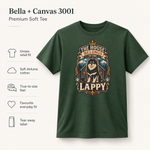 Bella+Canvas 3001 size and fit guide for the Finnish Lapphund House Belongs To The Lappy T-Shirt Finnish Lapphund t-shirt
