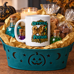 Finnish Lapphund Official Potion Taste Tester Halloween Mug Finnish Lapphund mug in a Halloween gift basket