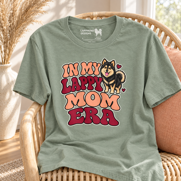 Finnish Lapphund In My Lappy Mom Era T-Shirt Finnish Lapphund t-shirt