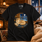 Finnish Lapphund Cozy Cabin Nap T-Shirt Finnish Lapphund t-shirt