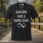 Wagging Tails & Hiking Trails Finnish Lapphund T-Shirt Finnish Lapphund t-shirt