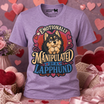 Finnish Lapphund Emotionally Manipulated T-Shirt Finnish Lapphund t-shirt