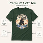 Bella+Canvas 3001 size and fit guide for the Finnish Lapphund Selective Hearing T-Shirt Finnish Lapphund t-shirt