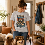 Finnish Lapphund My Lappy Had Feelings T-Shirt Finnish Lapphund t-shirt worn, lifestyle photo