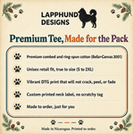 Bella+Canvas 3001 size and fit guide for the Finnish Lapphund Mama T-Shirt Finnish Lapphund t-shirt
