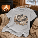 Finnish Lapphund Cozy Hoodie Cabin Snuggles Graphic T-Shirt Finnish Lapphund t-shirt