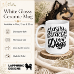 Care and product info for the Finnish Lapphund Mug Easily Distracted Dogs Dog Enthusiast Gift Finnish Lapphund mug