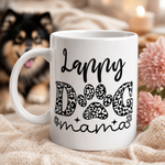 Glossy print detail on the Finnish Lapphund Mug Lappy Mama Paw Nordic Dog Gift Finnish Lapphund mug